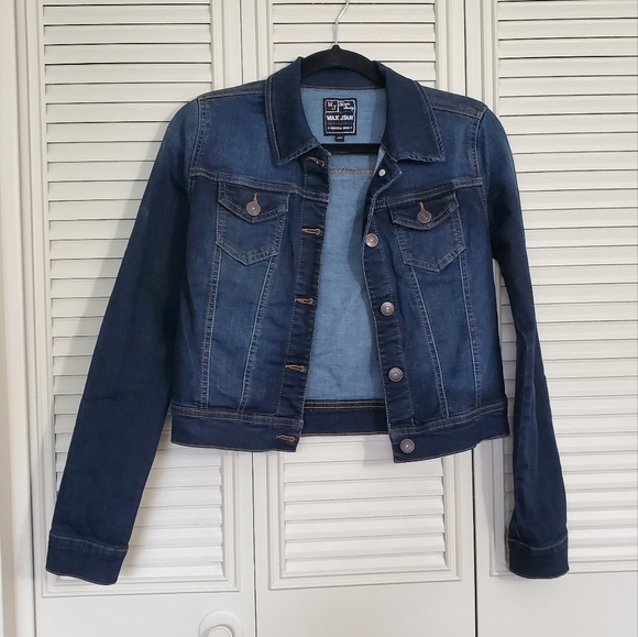 Cropped denim jacket NWOT - Picture 1 of 5